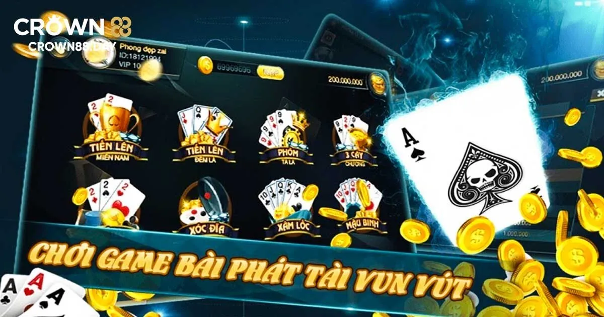 Top lựa chọn đáng chơi nhất tại game bài Crown88